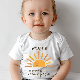 Boho-sommaren första Resa runt Sol-födelsedag T Shirt