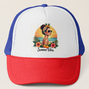 Boho sommarflicka tropisk stil hatt keps