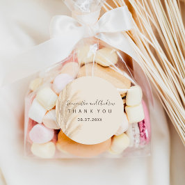 Boho sommarpampas gräsfärg Tack Runt Klistermärke