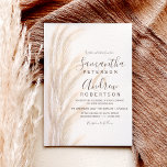 Boho sommarpampas (havsvattenfärg) bröllop inbjudningar<br><div class="desc">Boho sommarpampas gräsfärgen bröllop med elegant brun,  beige elfenbenstypografi,  vattenfärg och minimal bakgrund.</div>