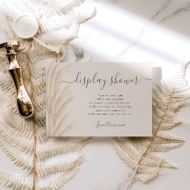 Boho sommarpampas, vattenfärgad visning dusch tilläggskort