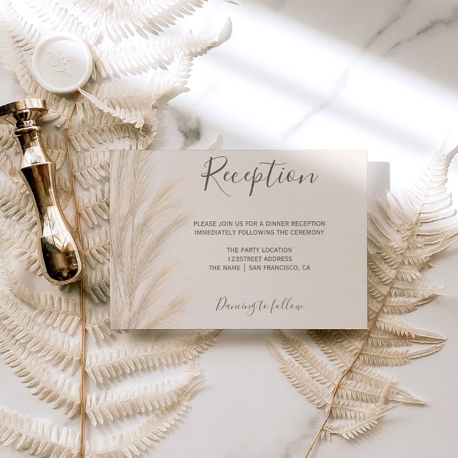 Boho sommarpampas, vattenfärgning tilläggskort (Skapare uppladdad)