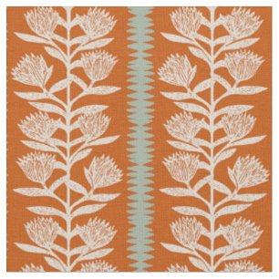 Boho sommarstuga geometrisk terrakotta minimalis tyg
