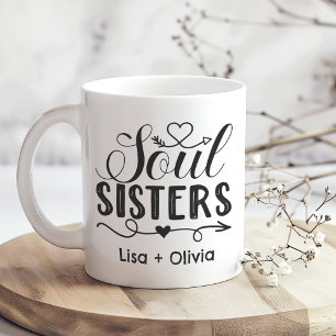 Boho Soul Sisters eget namn, bästa vän Kaffemugg