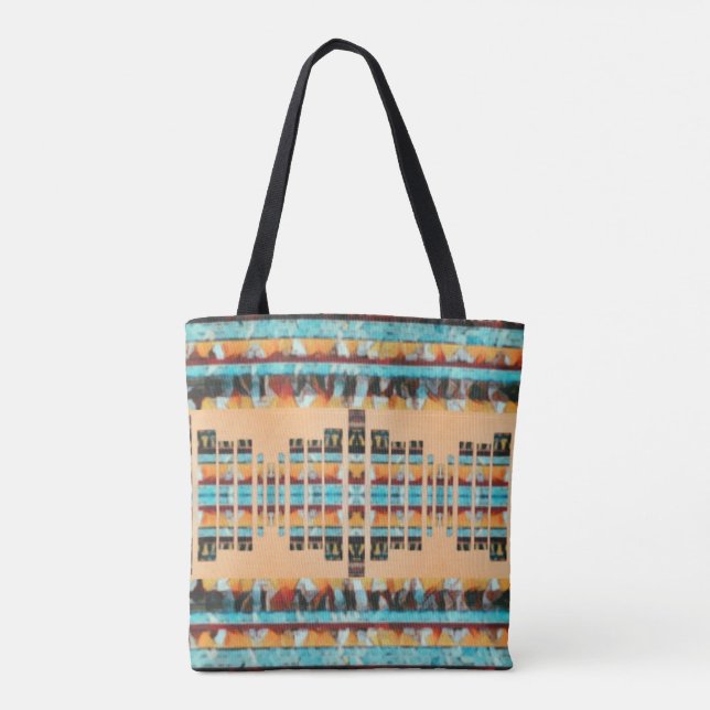 Boho Southwest Inspired Tygkasse (Baksida)