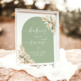 Boho Spädbarn är sött babyskor, efterföljare Poster