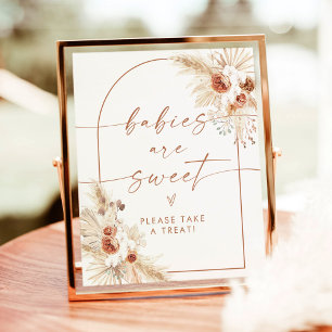 Boho Spädbarn är sött babyskor, efterföljare Poster