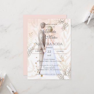 Boho Spanish Wedding Invitation Inbjudningar