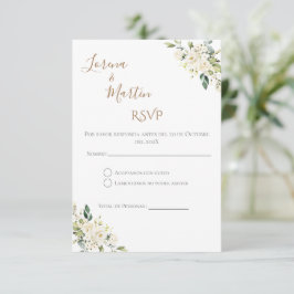 Boho Spanish Wedding RSVP Card Tilläggskort