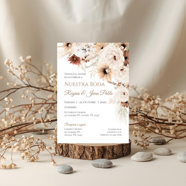 Boho Spanska bröllopsinbjudan Inbjudningar (Skapare uppladdad)