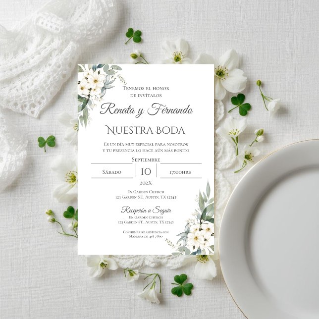 Boho Spanska bröllopsinbjudan Inbjudningar (Skapare uppladdad)