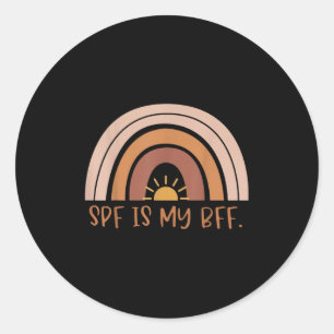 Boho Spf är min BFF Dermatology Dermatologists Der Runt Klistermärke