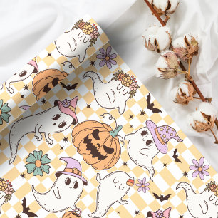 Boho Spöken & Pumpkins Halloween Presentpapper