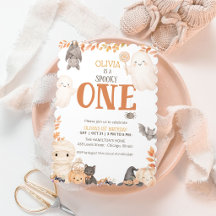 Boho Spooky One 1-årsfirande Söt Ghost Halloween
