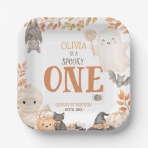 Boho Spooky One 1-årsfirande Söt Spöke Halloween