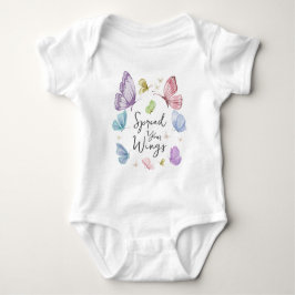 Boho Sprid dina vingar Fjäril Baby Ett-delad T Shirt