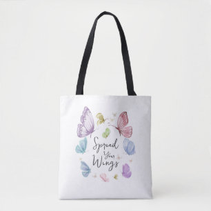 Boho sprider din Vingar Butterfly Baby Tote Bag Tygkasse