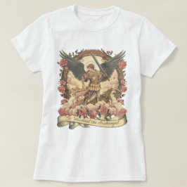Boho St. Michael Archangel Traditional Catholic T Shirt