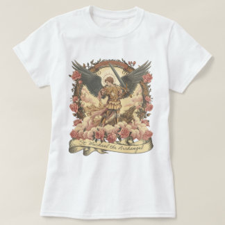 Boho St. Michael Archangel Traditional Catholic T Shirt