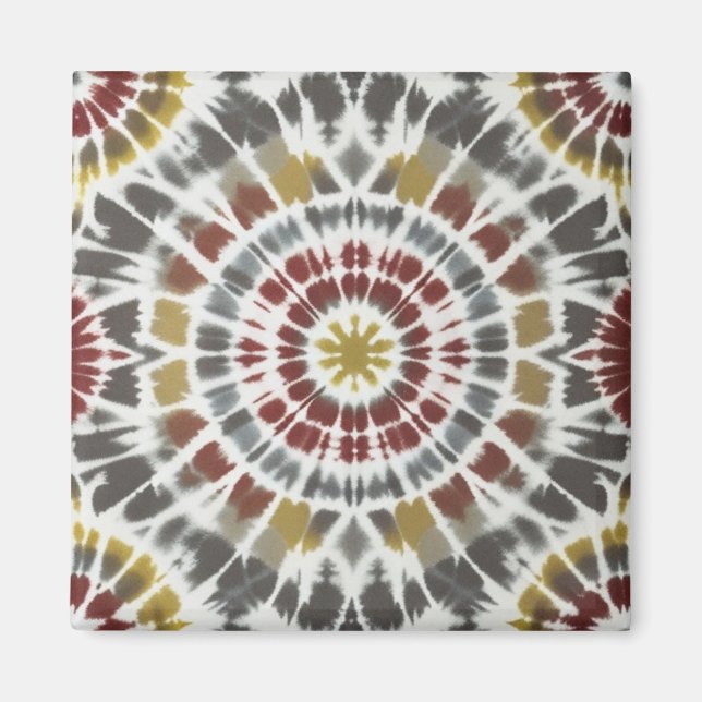 Boho Starburst Tie Dye Magnet (Framsidan)