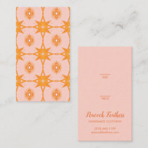 Boho Stars Clothing Jewelry Pris Storlek hängning  Visitkort