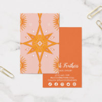 Boho Stars Earring Necklace Jewelry Visning Card