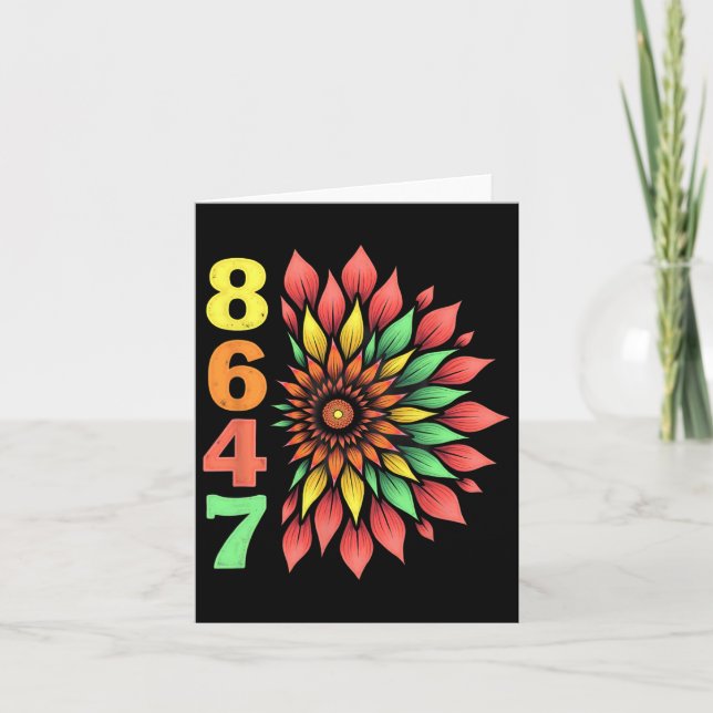 Boho Stil 86 47 Trump Inte min ordförande 1 Kort (Framsida)