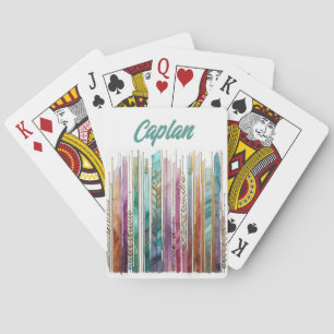 Boho stil, Alkohol bläck art, Artsy, zigenare Casinokort