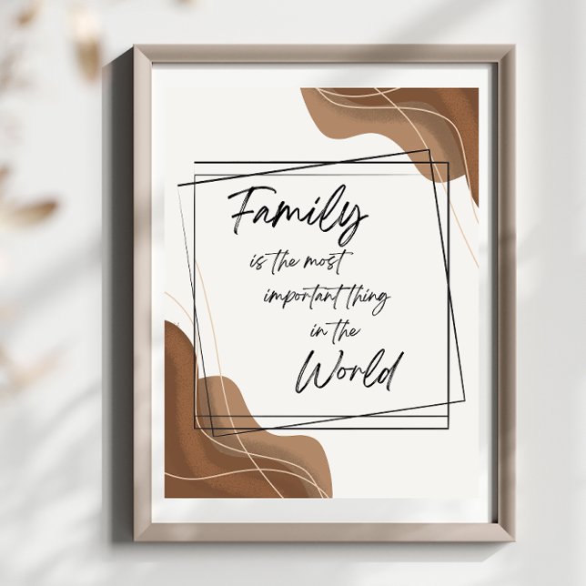Boho Stil Art-familjen är det viktigaste Sak Poster (Skapare uppladdad)