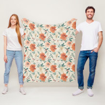 Boho stil blommor mönster light färg