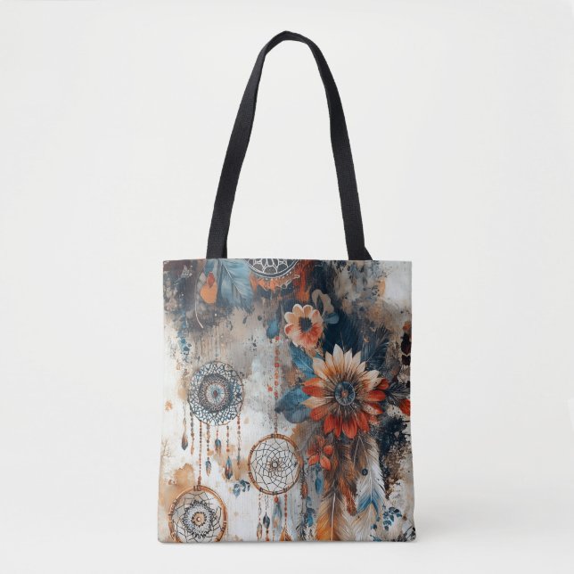 Boho stil-design med drömmare tygkasse (Framsida)