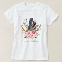 Boho Stil Feminine Design anpassade T-Shirt