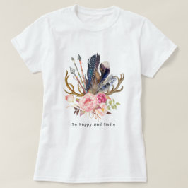 Boho Stil Feminine Design anpassade T-Shirt