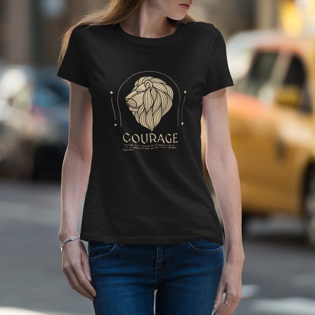 Boho Stil Guld, Lejont chefsmod Napoleon-citat T Shirt (Skapare uppladdad)