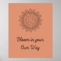 Boho Stil: Minimalistisk blodmotivation