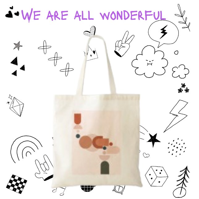 Boho Stil Modern Bohemian Design Tote bags Tygkasse (Skapare uppladdad)