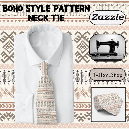 Boho Stil Mönster Slips