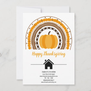 Boho Stil Real Gods Happy thanksgiving Julkort