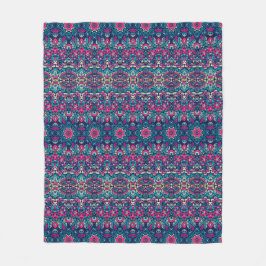 Boho Stil Rosa Fleece Blanket