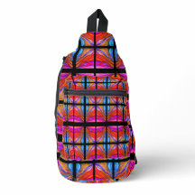 Boho stil shock rosa och svart