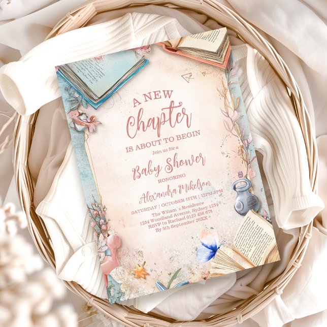 Boho Storybook Baby Shower Inbjudningar (Skapare uppladdad)