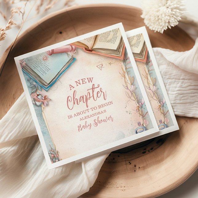 Boho Storybook Baby Shower Pappersservett (Skapare uppladdad)