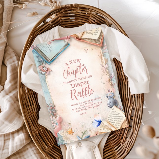 Boho Storybook Diapper Raffle Tilläggskort (Skapare uppladdad)