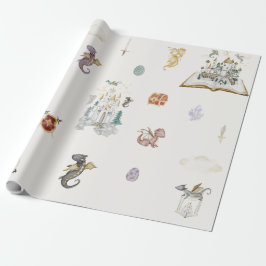 Boho Storybook Dragon Baby Shower Presentpapper