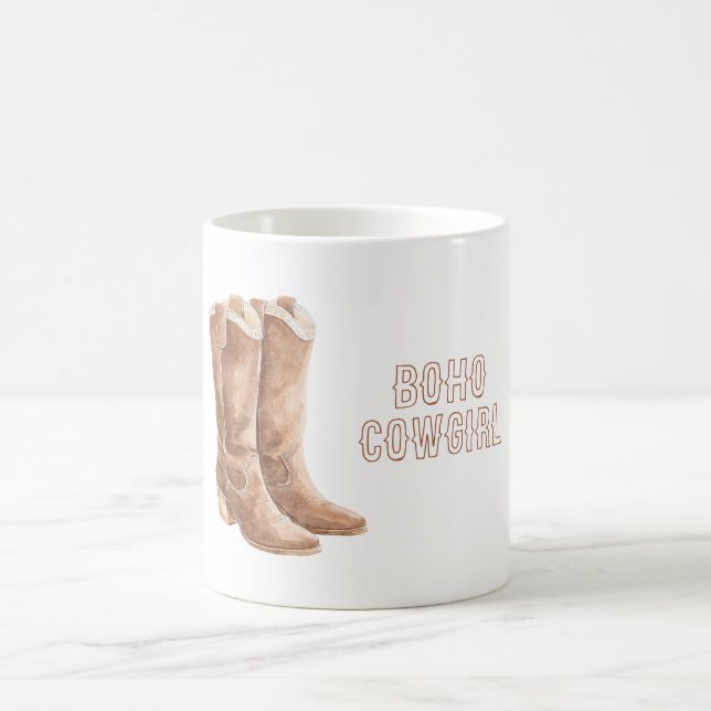 Boho stövlar cowgirl kaffemugg (Center)