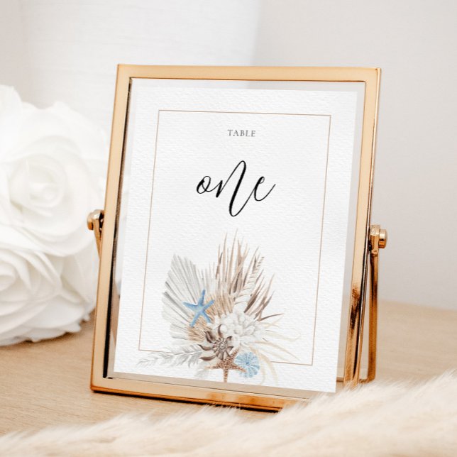 Boho Strand Bordnummer Poster (Skapare uppladdad)