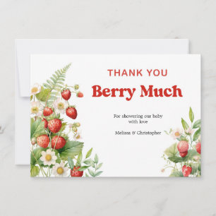 Boho Strawberry Baby Shower Berry Sweet Tack Kort