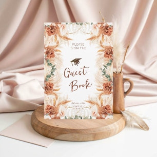 Boho Studentfest Guest Bok Card