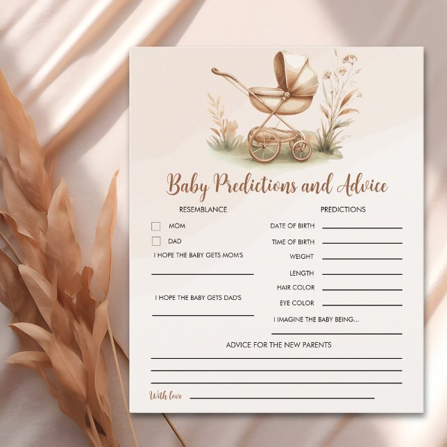 Boho Style Baby stroller neutral baby shower (Skapare uppladdad)
