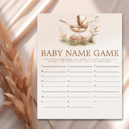 Boho Style Baby stroller neutral baby shower